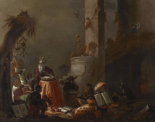 College Animals, 1655, Cornelis Saftleven