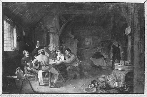 Zechende Bauern (zugeschrieben), 1644, Cornelis Saftleven