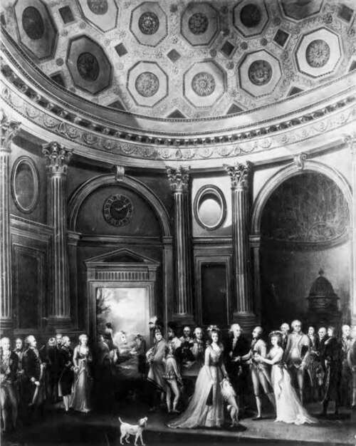 Vue du Broker's Exchange dans la Banque d'Angleterre., 1790, Francis Bourgeois