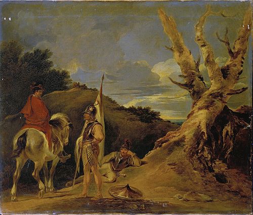 Landscape with Soldier, 1811, Francis Bourgeois