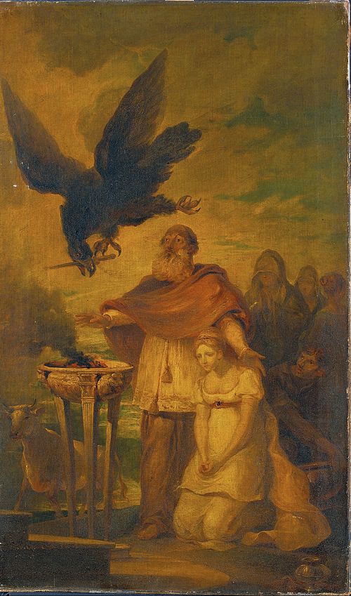 Helena brought before the Altar to be Sacrificed, 1790, Francis Bourgeois