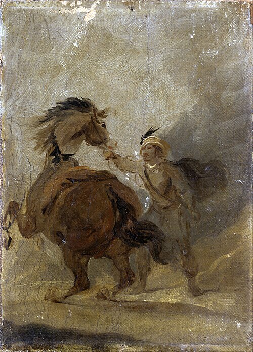 A Man holding a Horse, 1811, Francis Bourgeois