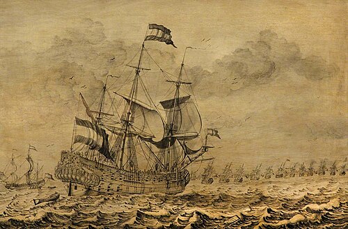 Dutch Men-of-War Joining the Fleet, 1714, G. Vonk