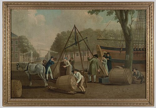De ontscheping van tonnen tabak, 1801, Pieter Franciscus Luypen
