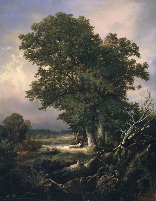 On the banks of the Berezina River, 1857, Ippolit Goravsky