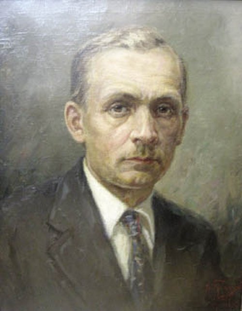 Portrait of Yanka Kupala, 1921, Dmitriy Nikolaevich Polozov