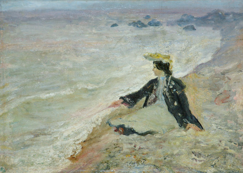 Woman near sea, 1905, Lev Alperovich