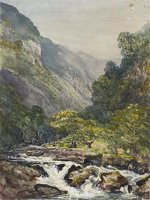 Near Watersmeet, Lynmouth, 1877, Lydia Larden