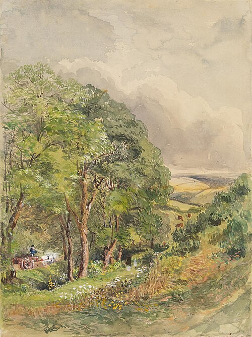 Untitled (Landscape with Horse and Cart), , Lydia Larden