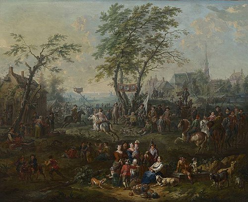 Village Feast, 1715, Jean Pierre van, the younger Bredael
