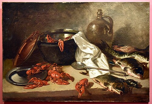 Nature morte aux poissons, 1900, Joseph Maguet