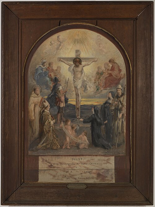 Esquisse pour l'église Notre-Dame-des-Champs : Le Calvaire, 1884, François Lafon