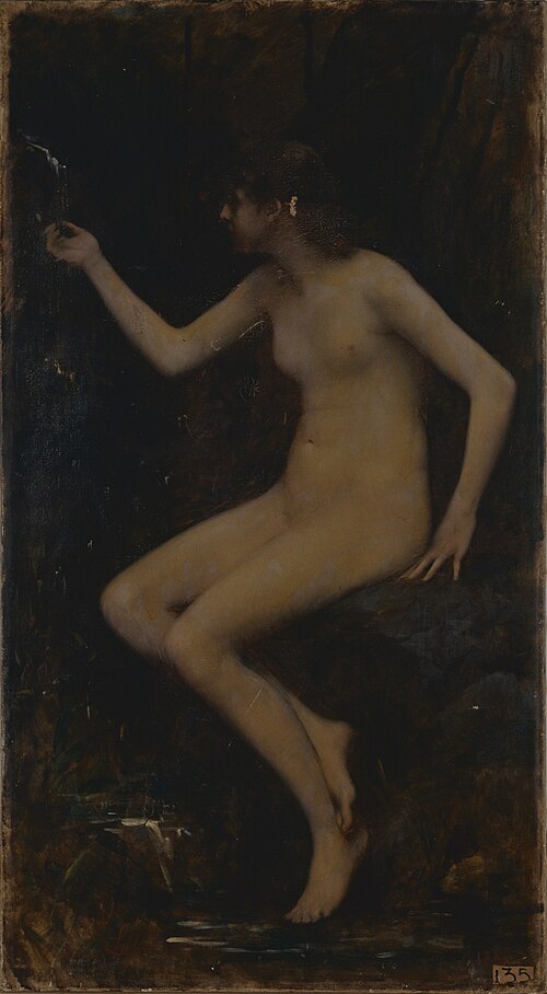 La source, étude de nu, 1880, François Lafon