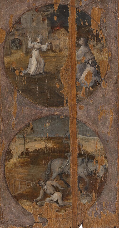 Twee medaillons met symbolisch-religieuze voorstellingen, 1515, Jérôme Bosch