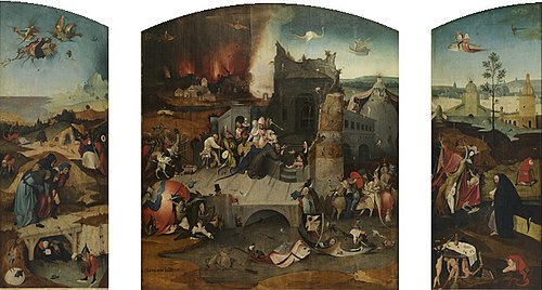 Triptyque de la tentation de saint Antoine, 1520, Jérôme Bosch
