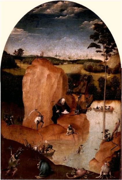 La Tentation de saint Antoine, 1500, Jérôme Bosch