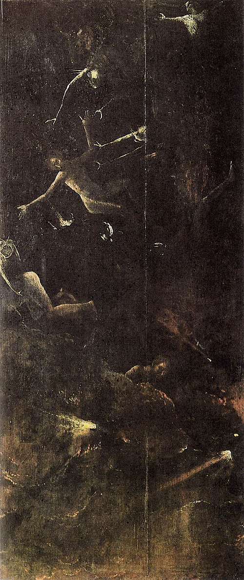 Visions of the Hereafter: Fall of the Damned into Hell, 1490, Jérôme Bosch