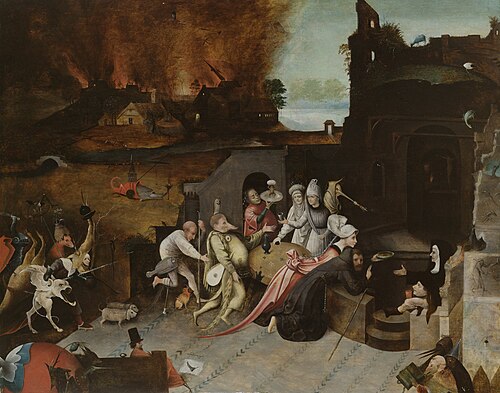 La tentation de saint Antoine, 1568, Jérôme Bosch