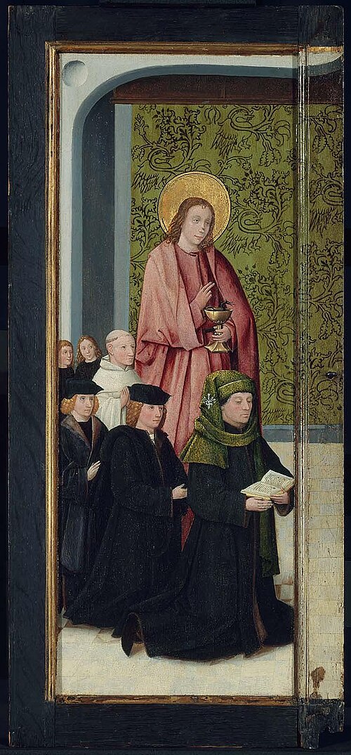 Franco van Langhel et ses Fils avec Saint Jean-Baptiste (face extérieure); Pieter van Os avec Saint , 1500, Jérôme Bosch