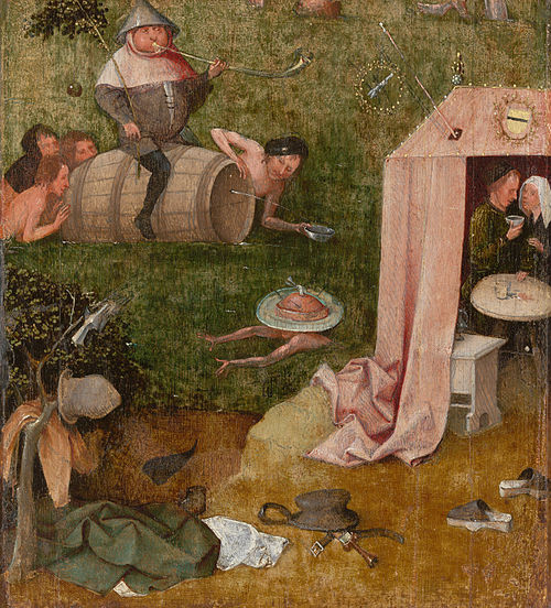 Allégorie de la débauche et du plaisir, 1500, Jérôme Bosch