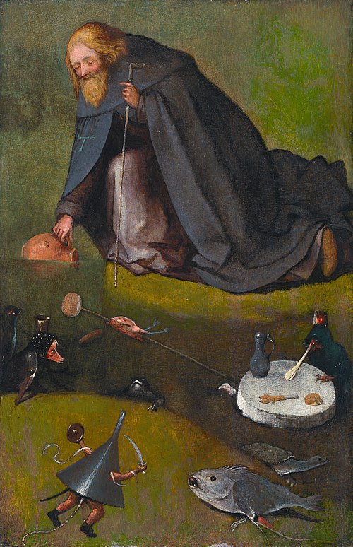 La Tentation de saint Antoine, 1500, Jérôme Bosch