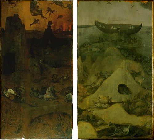 Les Panneaux du Déluge, 1515, Jérôme Bosch