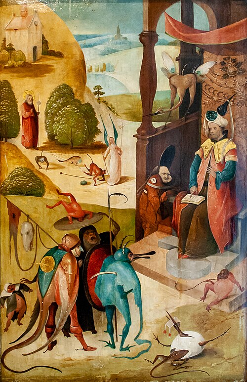 The holy Jacob and the magician Hermogenes, 1550, Hieronymus Bosch