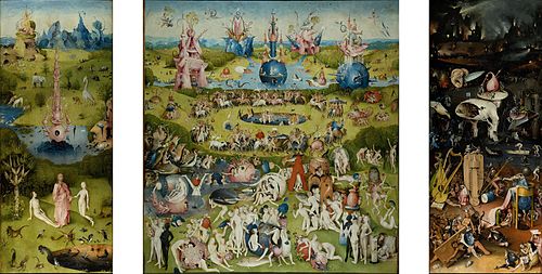 The Garden of Earthly Delights, 1490, Hieronymus Bosch