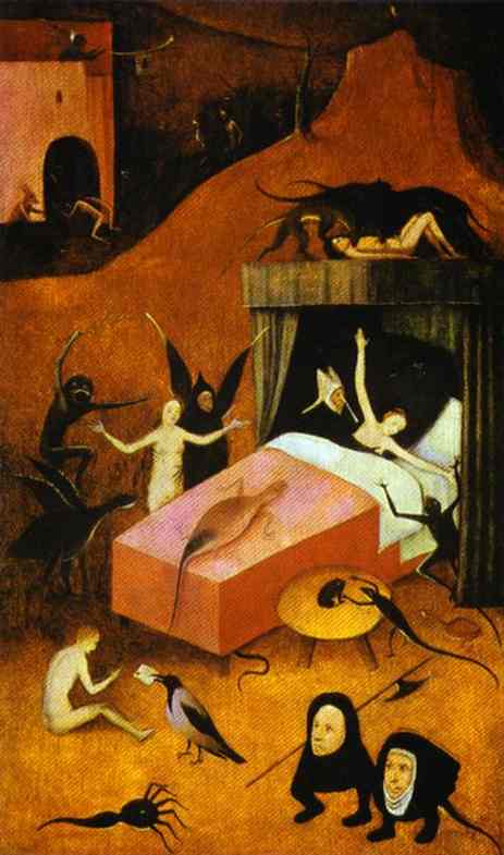 Death of the Reprobate, 1490, Hieronymus Bosch
