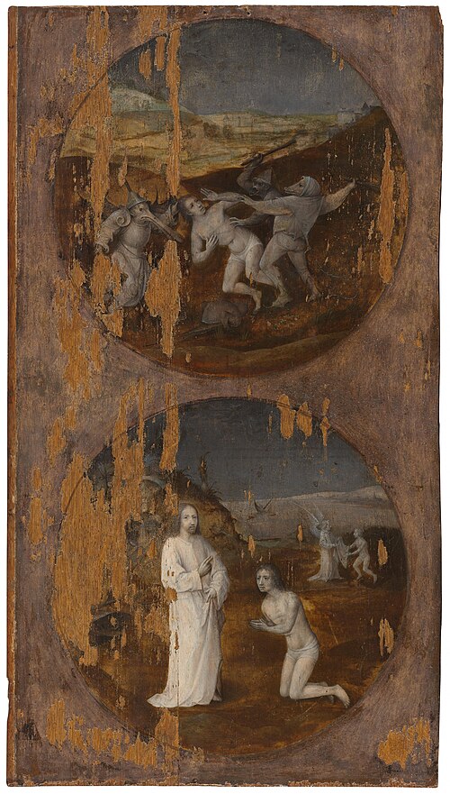 Two Medallions with Symbolic-Religious Representations, 1515, Hieronymus Bosch