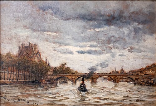 Le pont royal à Paris, 1903, Frank Myers Boggs