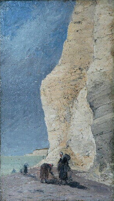 Femmes de pêcheurs au pied de la falaise, , Frank Myers Boggs