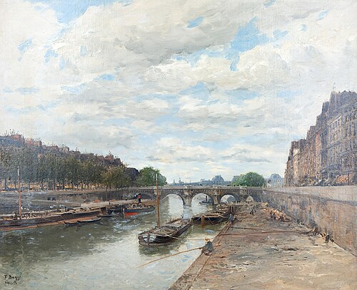 Pont Neuf, Paris, 1896, Frank Myers Boggs