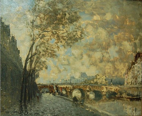 Le Pont neuf, 1922, Frank Myers Boggs