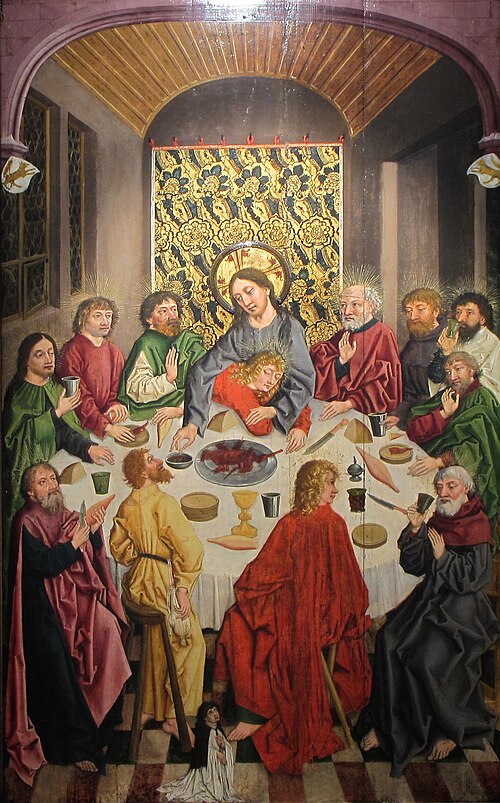 The Last Supper, 1485, Maître des études de draperies