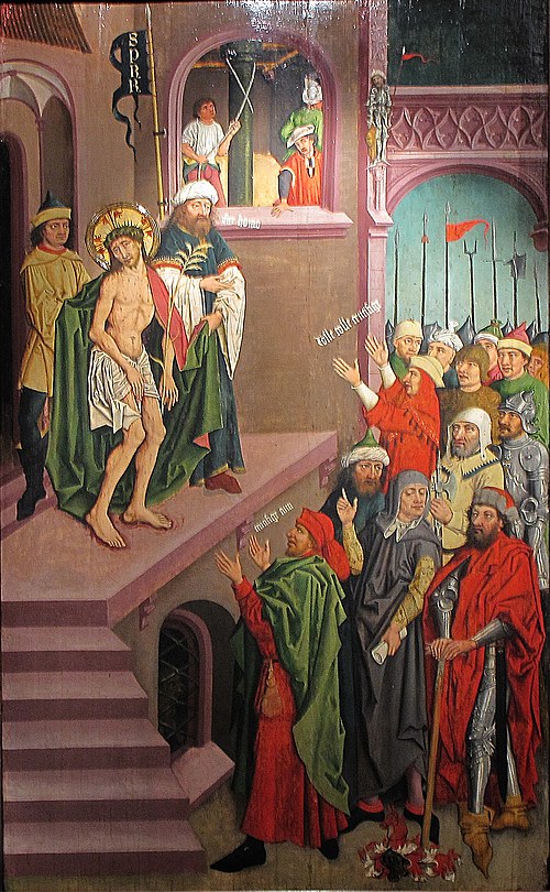 Ecce Homo, 1485, Maître des études de draperies