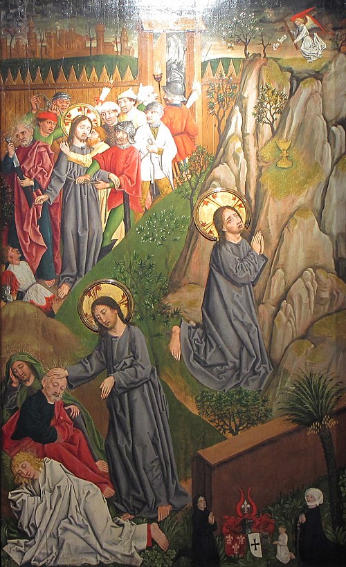 Agony in the Garden, 1485, Maître des études de draperies