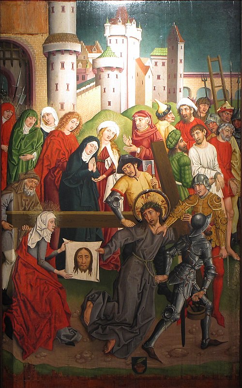 Bearing of the Cross, 1485, Maître des études de draperies