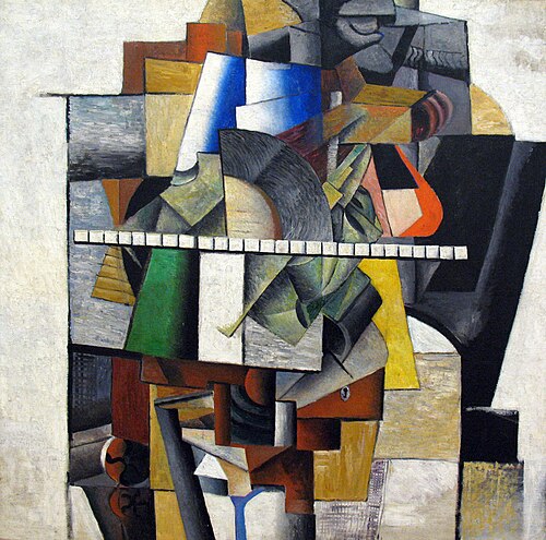 Portrait of Mikhail Matyushin, 1913, Kasimir Malevitch