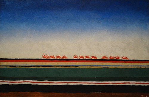 La Charge de la cavalerie rouge, 1932, Kasimir Malevitch