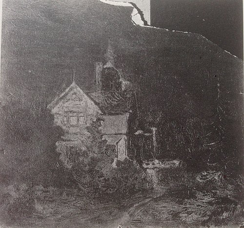 Paysage nocturne, 1900, Kasimir Malevitch