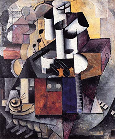 Lamp / Musical Instruments, 1913, Kasimir Malevitch