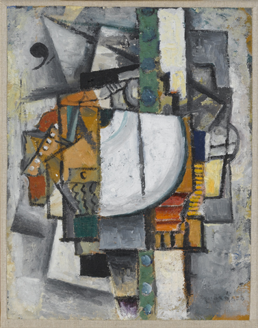 Cubo-Futurist Composition with Piano, 1913, Kasimir Malevitch