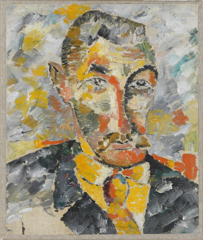 Portrait of a Man (Alexei Morgunov?), 1912, Kasimir Malevitch