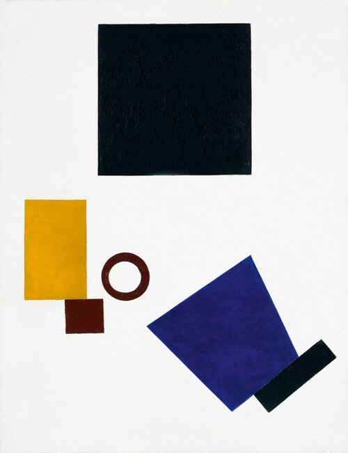 Suprématisme : Autoportrait en deux dimensions, 1915, Kasimir Malevitch