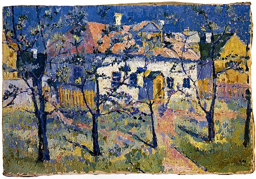Garden in Blossom, 1920, Kasimir Malevitch
