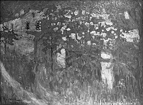 Maison a la campagne (Le toit rouge), 1906, Kasimir Malevitch