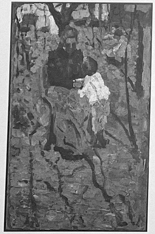 Woman and child (recto) / Sketch of a landscape with church (verso), 1908, Kasimir Malevitch