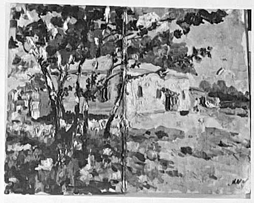 Maison à la campagne, 1920, Kasimir Malevitch