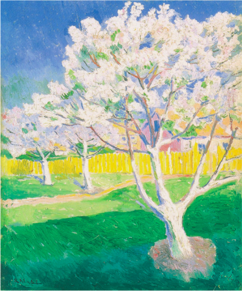 Apple Trees in Blossom, 1920, Kasimir Malevitch